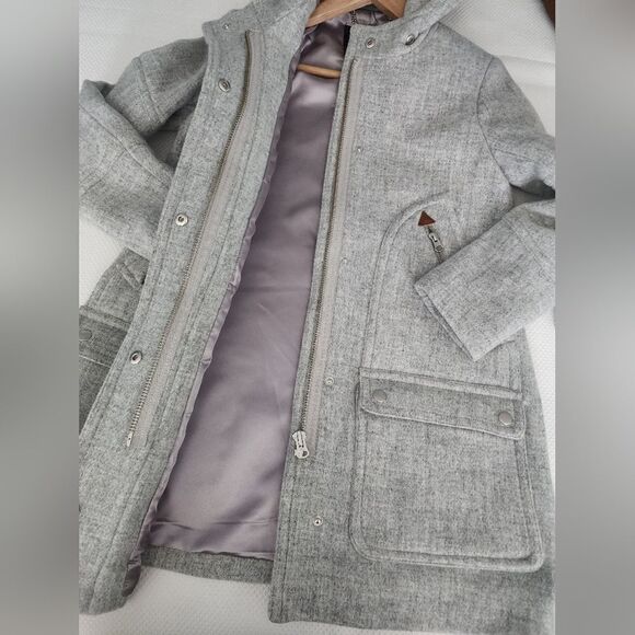 J crew chateau parka in ltalian stadium-cloth coat jacket without fur - Picture 11 of 14